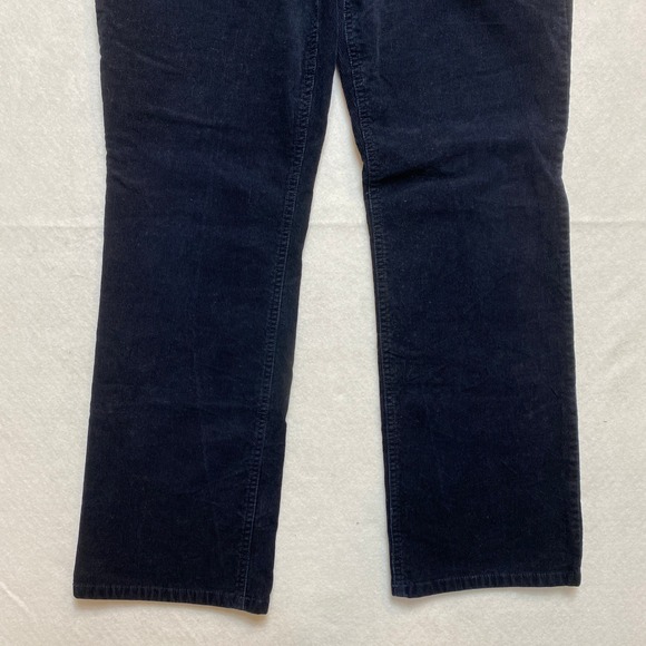 J. Crew Bootcut Corduroy Pants Womens Size 31R Navy Blue Favorite Fit - Picture 3 of 9